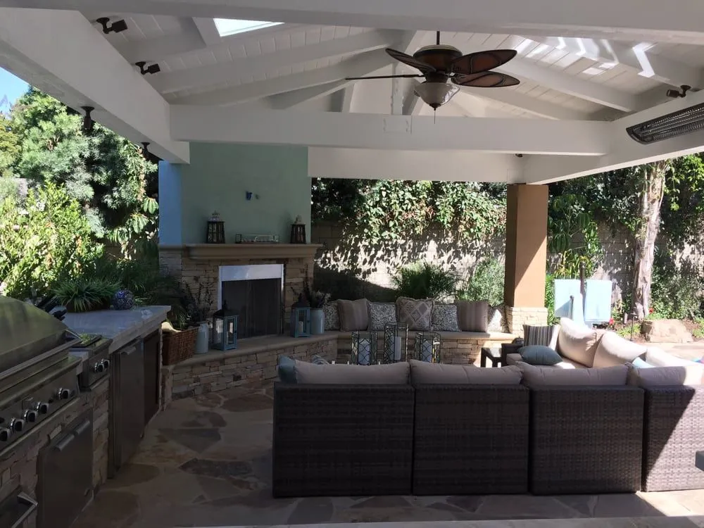 Custom yard maintenance with custom design in Santa Ana, CA by Premier Smartscape