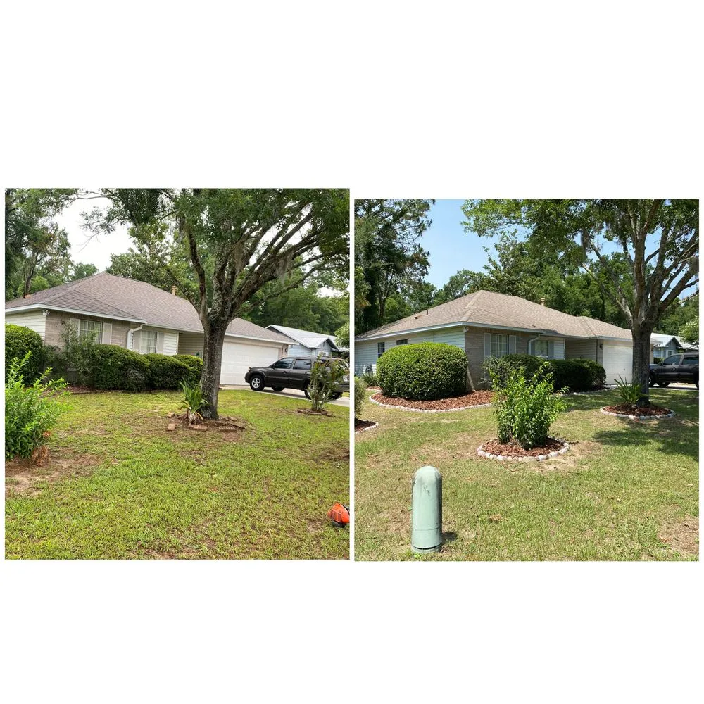 Professional landscape installation in Branford, FL by Premier Yard Pro's