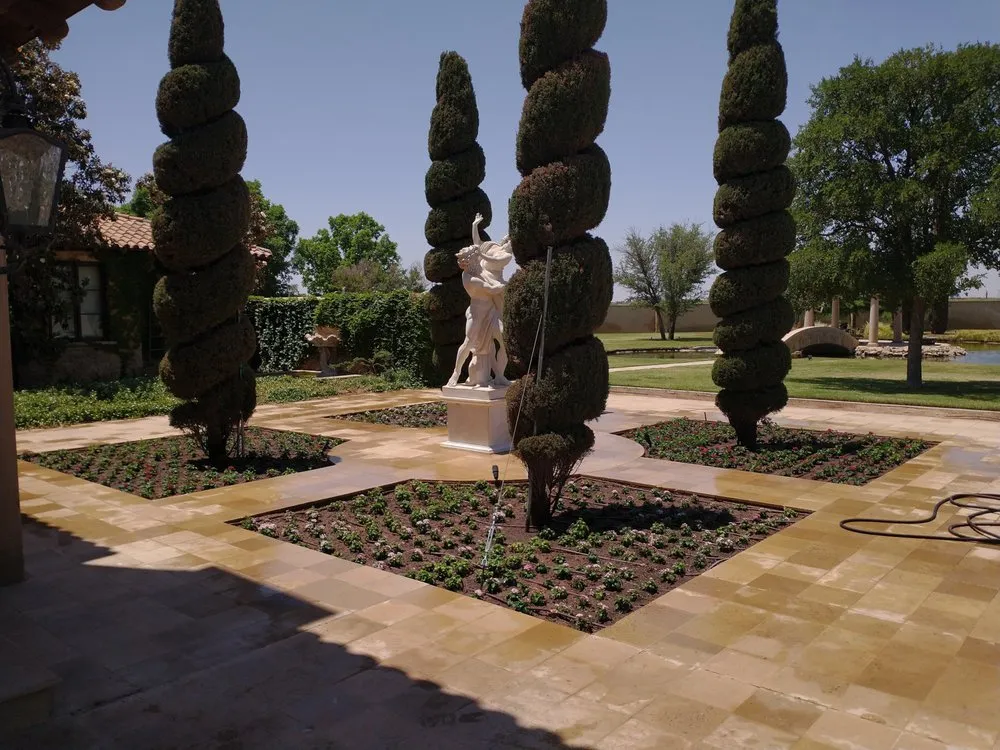 Custom outdoor landscaping in Odessa, TX by Premium landscape