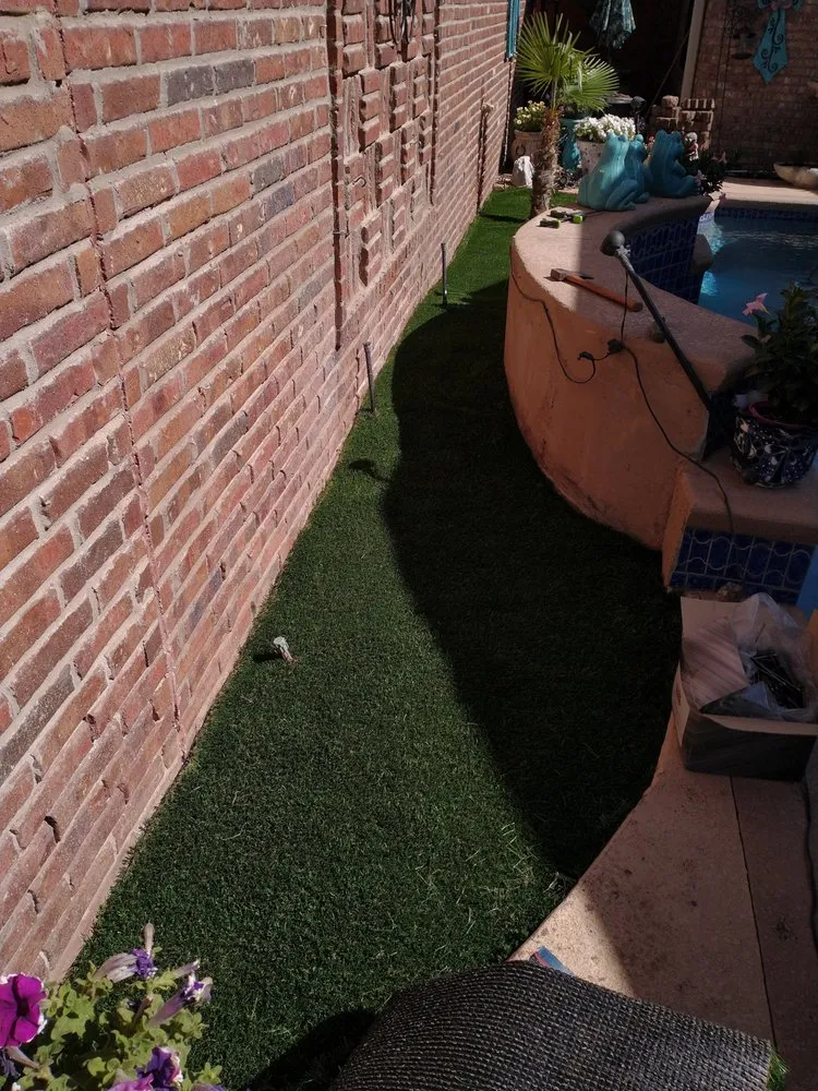 Custom landscape installation for year-round maintenance in Odessa, TX by Premium landscape