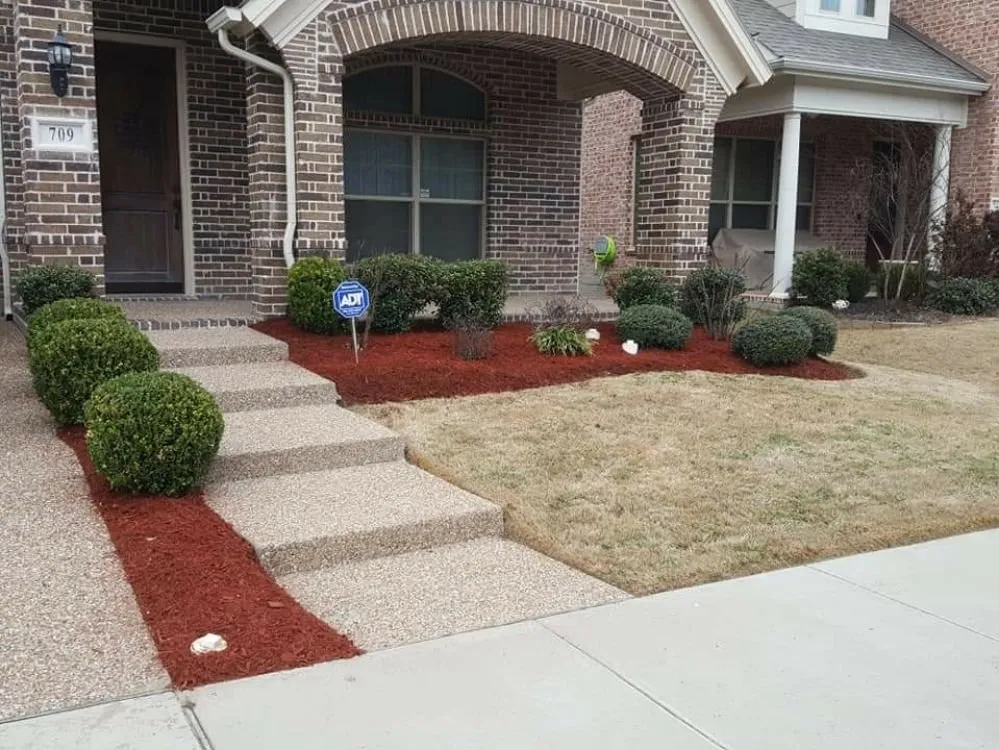 Local landscape installation with custom design in Aubrey, TX by Premium Lawn Care