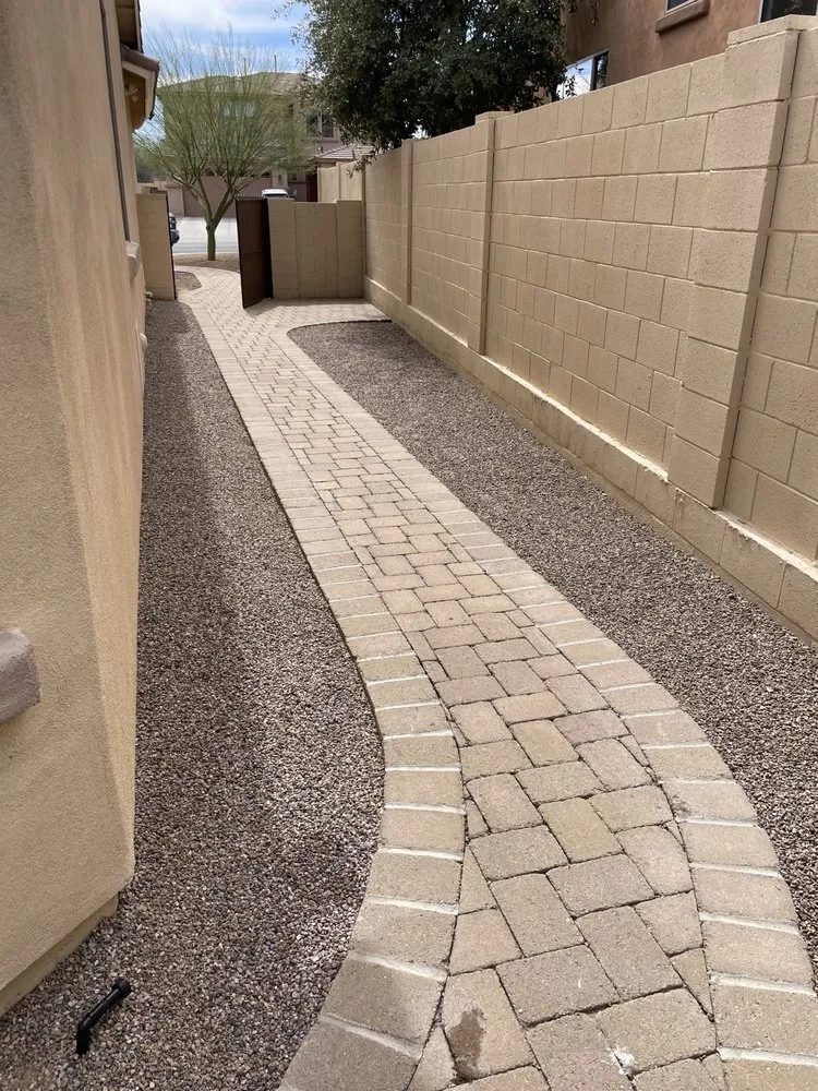 Top-rated landscape installation with custom design in Tucson, AZ by Premium Yard Cleaning & Maintenance Services