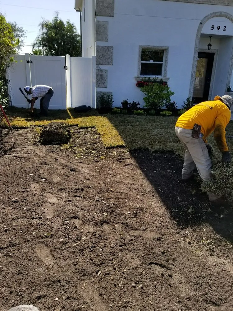 Affordable landscape installation for homes in Lehigh Acres, FL by Presidential Landscaping