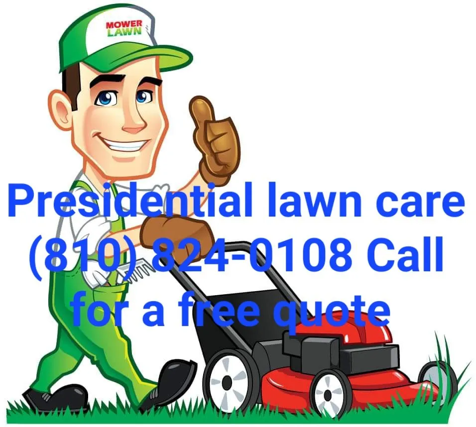 Affordable lawn mowing service in Lakeport, MI by Presidential Lawn Care