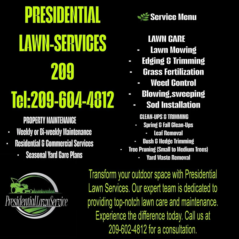 Professional yard maintenance with custom design in Modesto, CA by Presidntial Lawnservice
