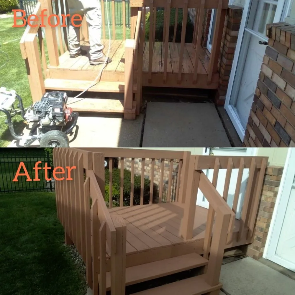 Professional yard cleanup service for beautiful yards in Peoria, IL by Pressure & Paint