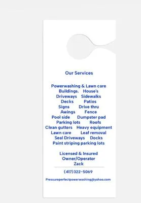 Pressure Perfect Power Washing And Lawn Care