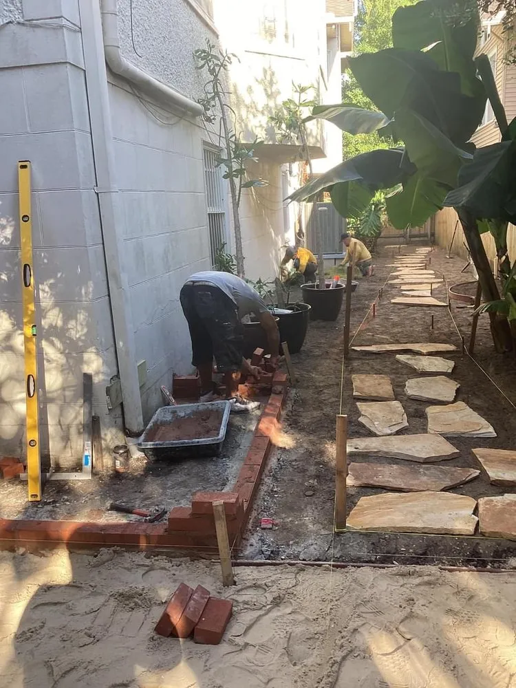 Professional outdoor landscaping with custom design across Harvey, LA - Pressure Washing Fast Solutions