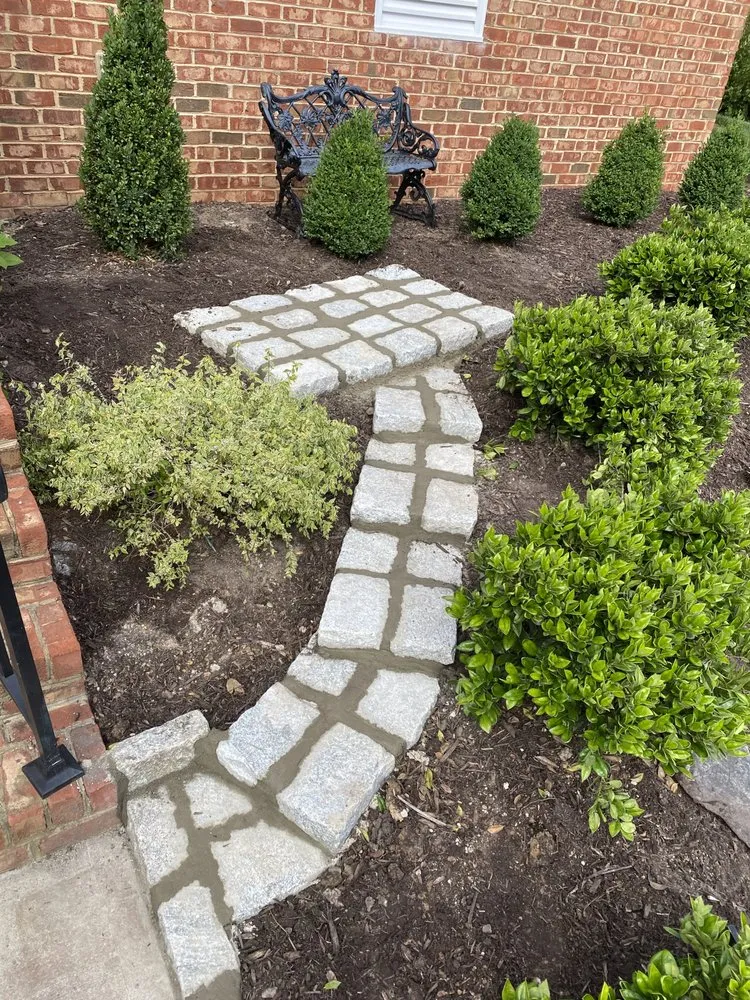 Local garden landscaping for beautiful yards in Richmond, VA by Prestige Concrete Edging