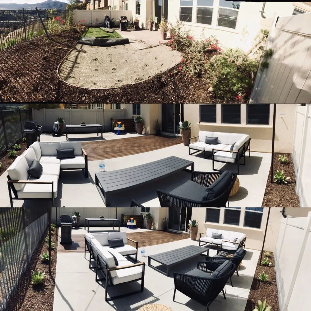 Custom yard cleanup service for homes in Escondido, CA by Prestige Exteriors Landscaping