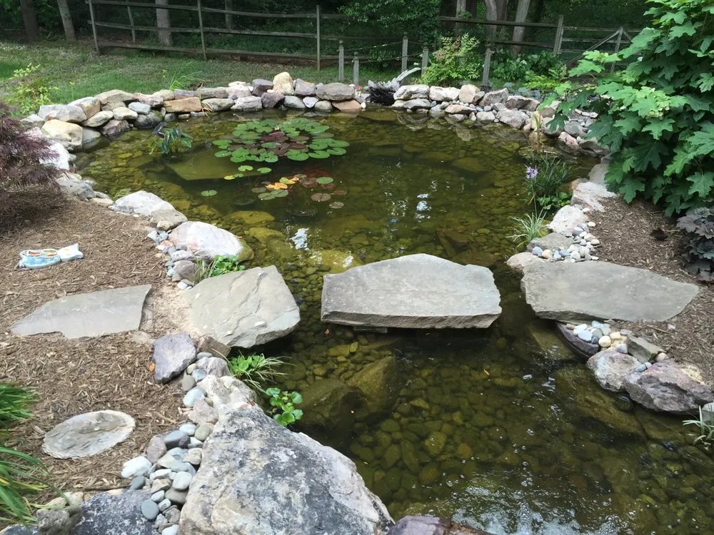 Affordable garden landscaping for residential properties in Warrenton, VA by Prestige Illumination & Ponds
