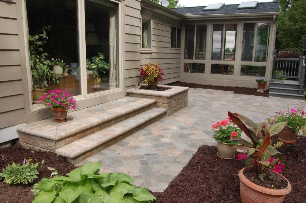 Custom landscape installation in Eaton Rapids, MI by Prestige Landscape & Design