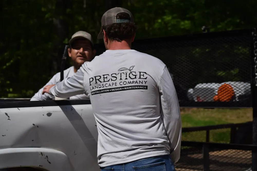 Custom garden landscaping in Burns, TN by Prestige Landscape