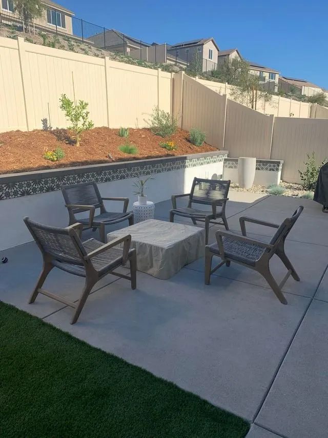 Custom residential landscaping with custom design in Temecula, CA by Prestige Landscape Construction