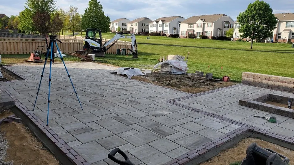 Custom residential landscaping with custom design in Shell Rock, IA by Prestige Landscape Group