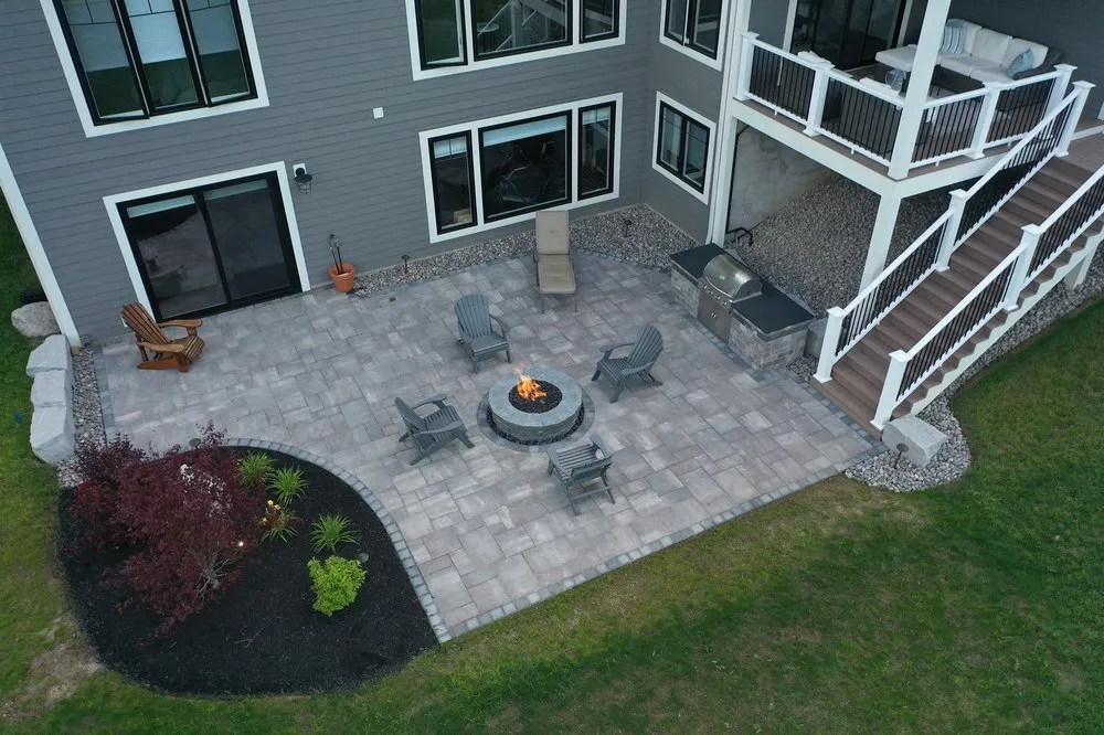 Professional lawn mowing service for homes in Shell Rock, IA by Prestige Landscape Group