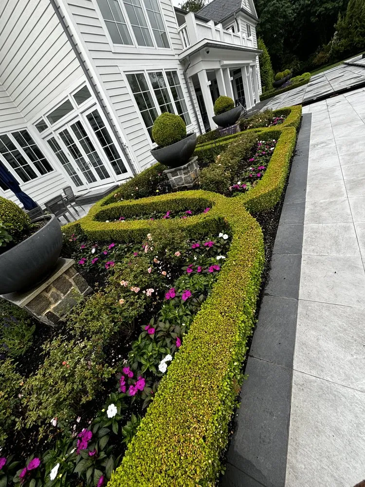 Custom outdoor landscaping with custom design across Long Branch, NJ - Prestige Landscaping & Masonry
