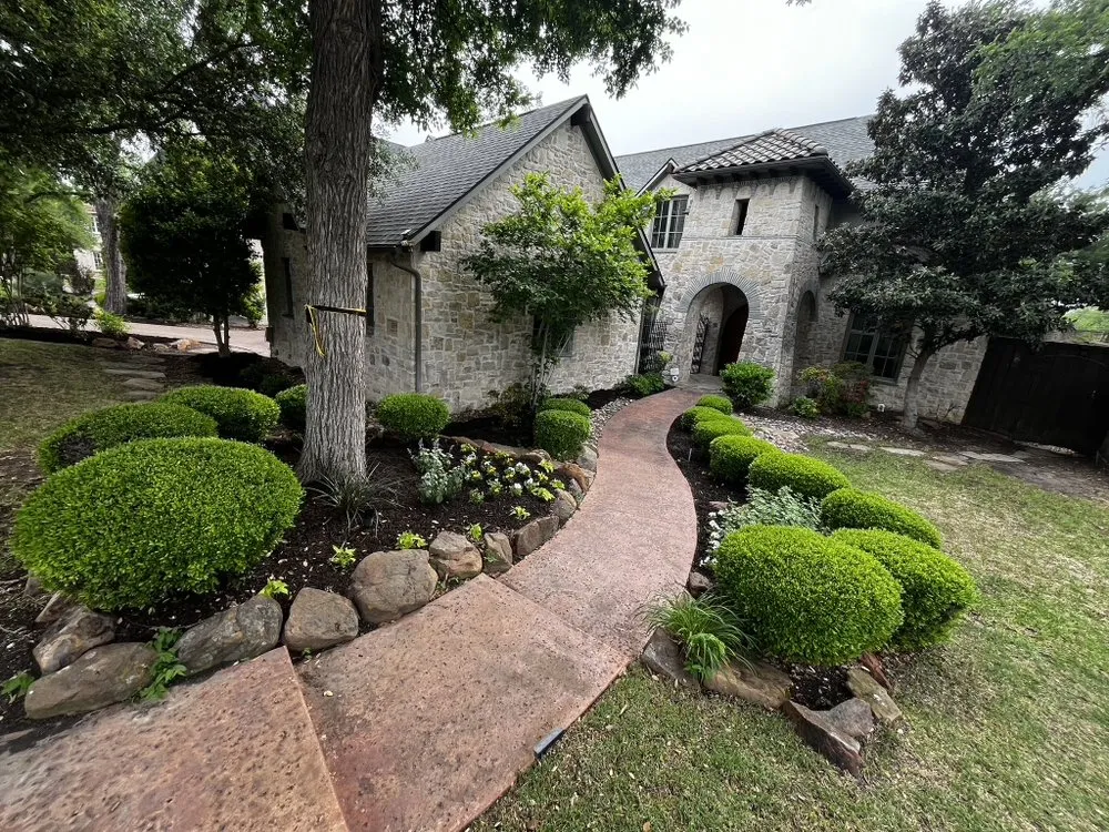 Local landscape installation in Lubbock, TX by Prestige Landscaping