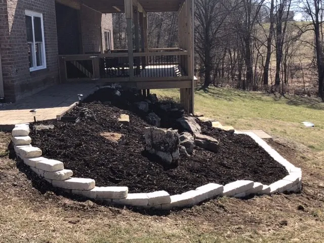 Professional garden landscaping for homes across Nixa, MO - Prestige Lawn & Landscape