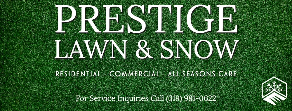 Custom landscape installation in Cedar Rapids, IA - Prestige Lawn & Snow