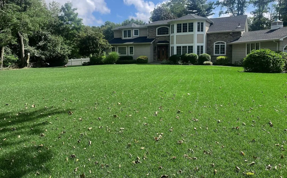 Affordable landscape installation in Huntington Station, NY by Prestige Lawn Care