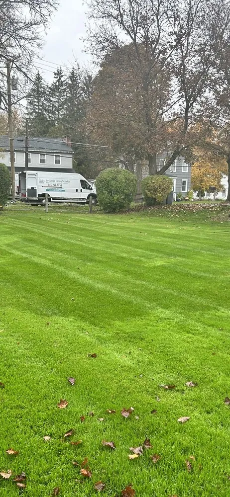 Custom residential landscaping with custom design in East Syracuse, NY by Prestige Lawn Service