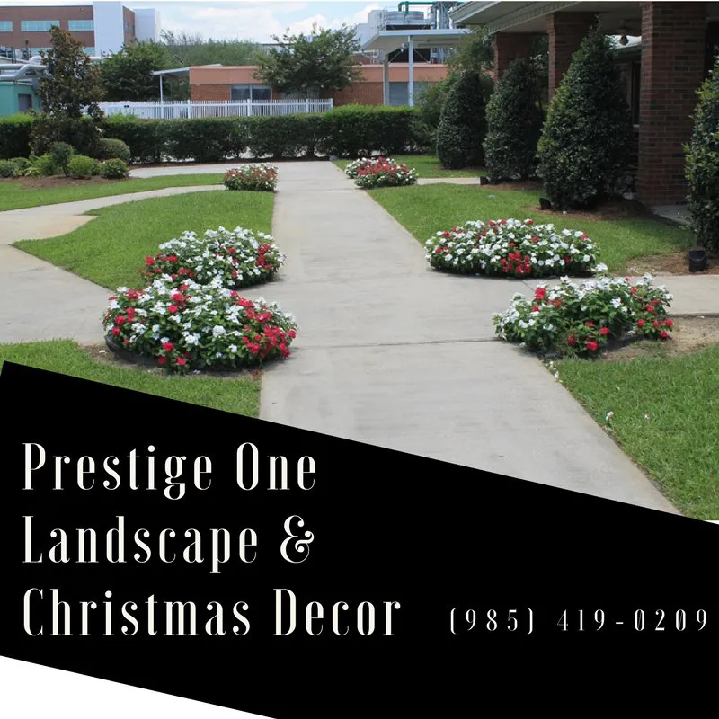 Trusted lawn mowing service for homes in Ponchatoula, LA by Prestige One Landscape & Christmas Decor