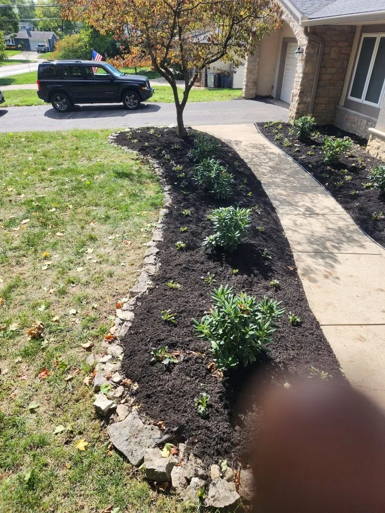 Affordable garden landscaping with custom design in Fulton, OH by Prestige Site Enhancements