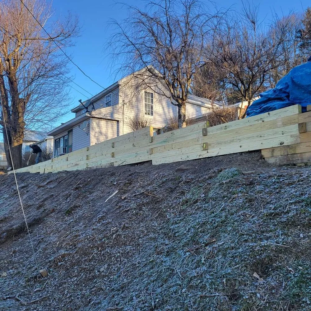 Custom landscape installation in Kingwood, WV by Preston county Landscaping