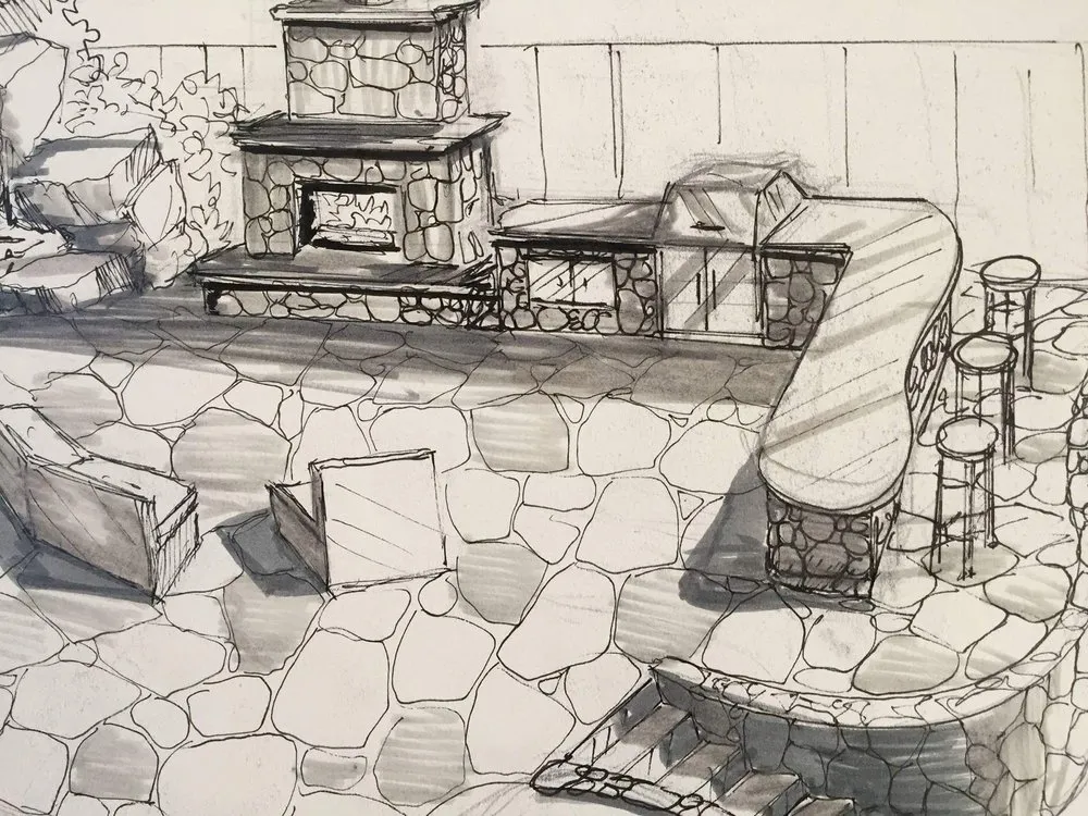 Custom yard cleanup service for residential properties in Louisville, KY by Preston Greenhouse & Garden Center