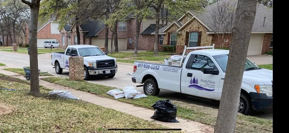 Custom landscape installation in Fort Worth, TX - Pretty View Lawn Care & Landscaping