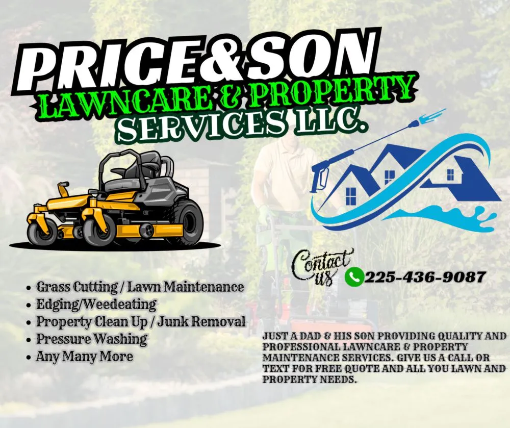 Affordable lawn mowing service for outdoor upgrades in Walker, LA by Price & Son