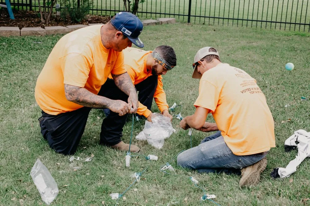 Professional garden landscaping with custom design in Haslet, TX by Price Right Professional Landscaping & Tree Service