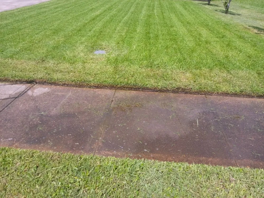 Professional lawn mowing service with custom design across Lake Charles, LA - Pride Lawn Services