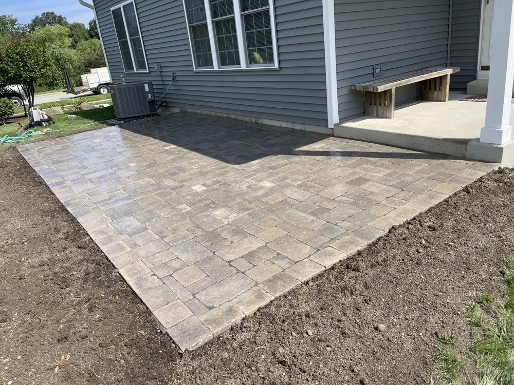 Custom residential landscaping in Oswego, IL by Prime Cut Lawn Care