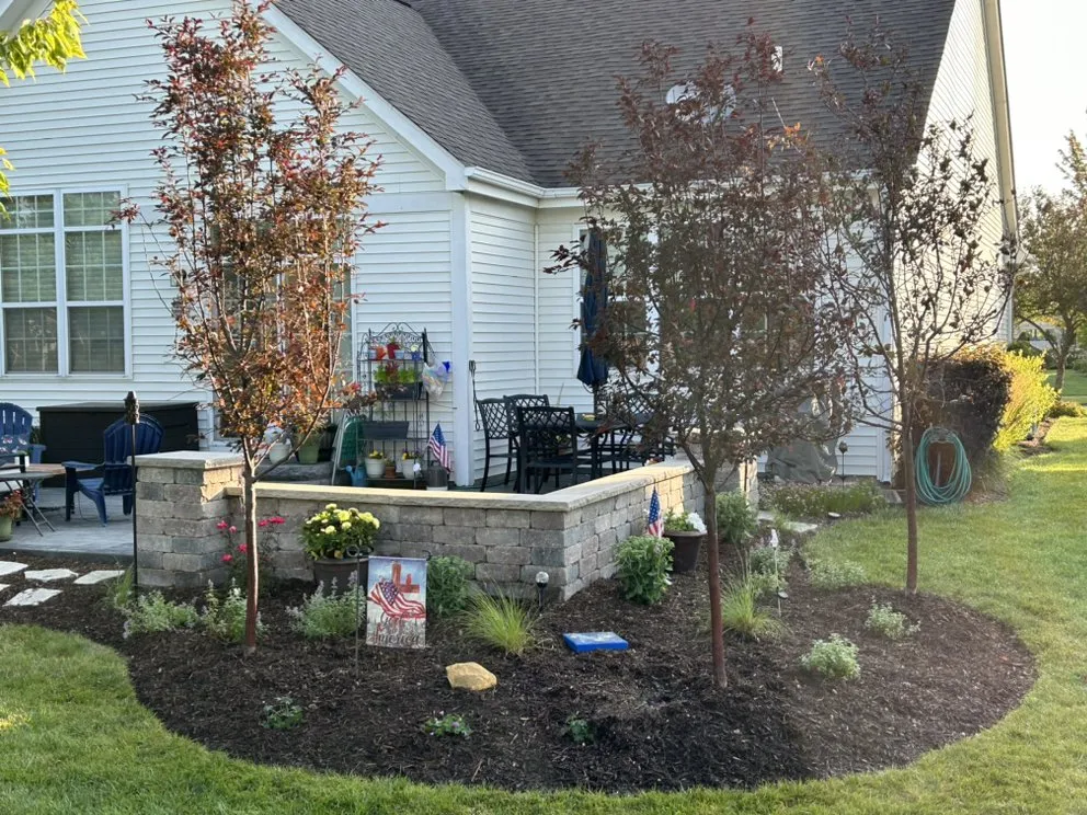 Affordable landscape design for homes in Oswego, IL by Prime Cut Lawn Care