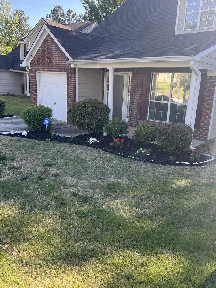 Custom garden landscaping for residential properties in Bethlehem, GA by Prime Lawn