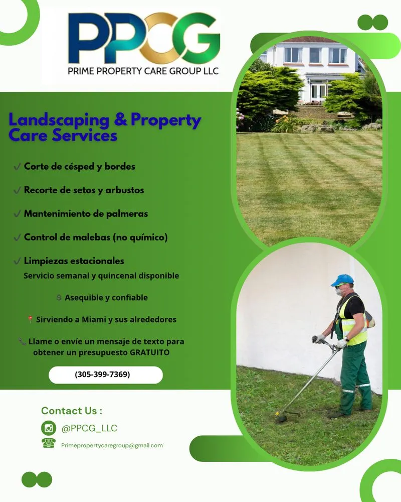 Local outdoor landscaping experts serving Miami Gardens, FL - Prime Property Care Group