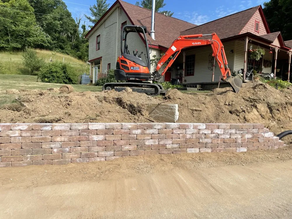 Professional yard cleanup service with custom design in Camby, IN by Prime Scapes