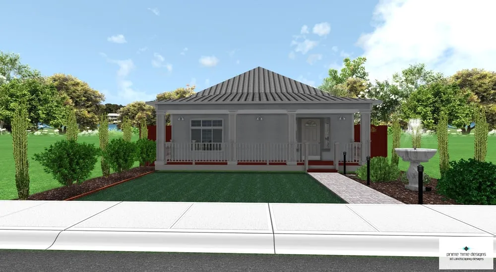 Custom residential landscaping near you in Modesto, CA by Prime Time Designs