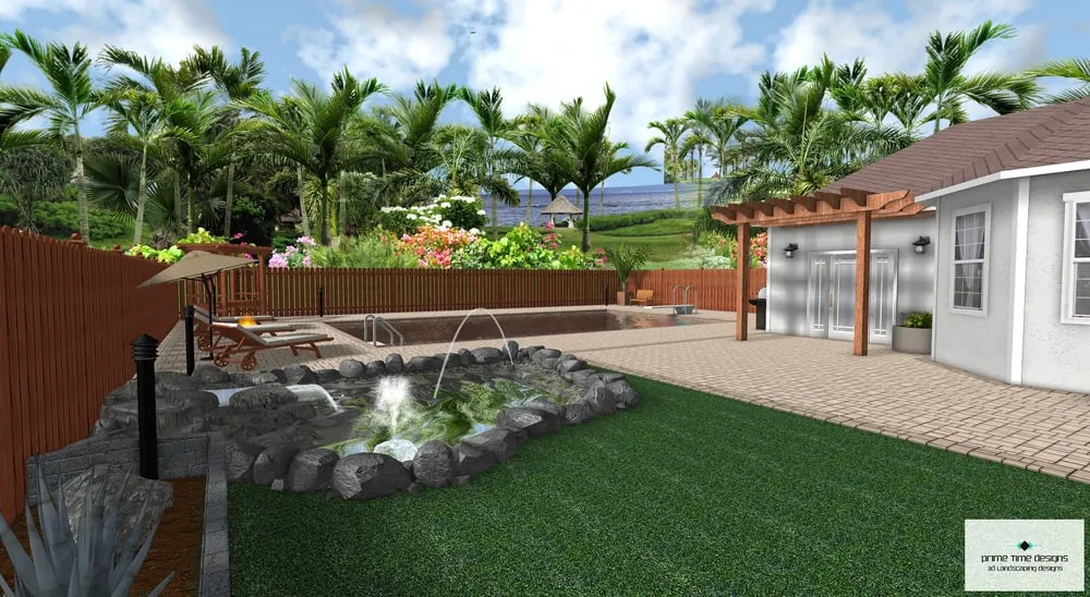 Professional outdoor landscaping for residential properties across Modesto, CA - Prime Time Designs