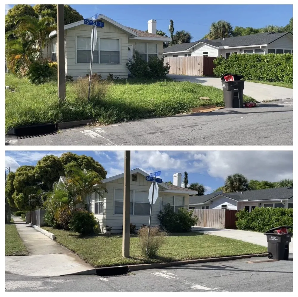 Professional landscape installation in West Palm Beach, FL by Prime Time Lawn Care