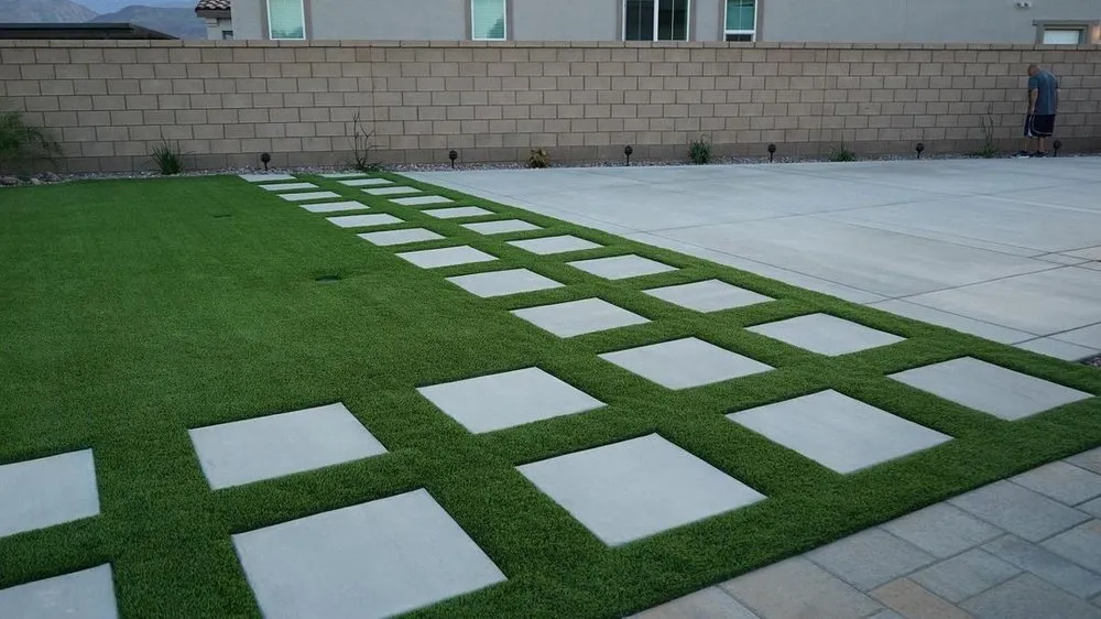 Custom lawn mowing service for year-round maintenance in Menifee, CA by Primetime Designs