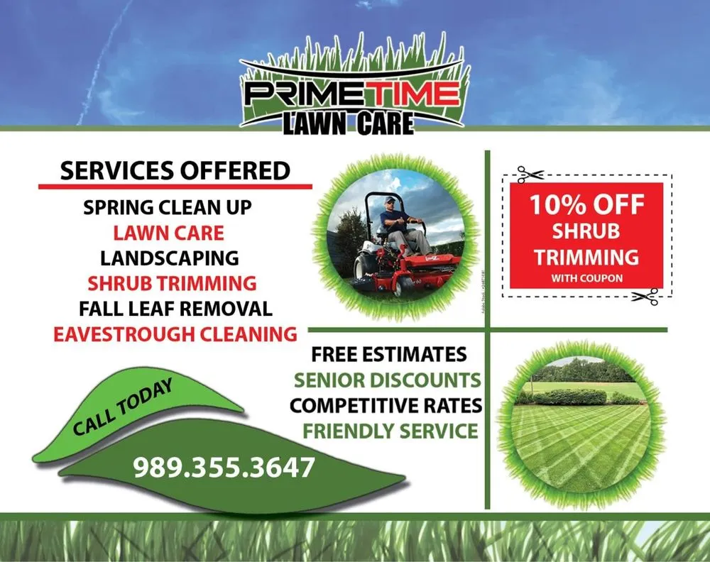 Local landscape design experts serving Saginaw, MI - Primetime Lawncare
