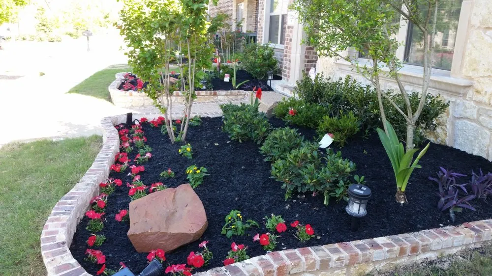 Professional residential landscaping with custom design in Desoto, TX by Princess Cuts Lawncare and Landscaping