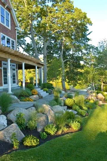 Custom landscaping services in Sterling, MA by Princeton Scapes