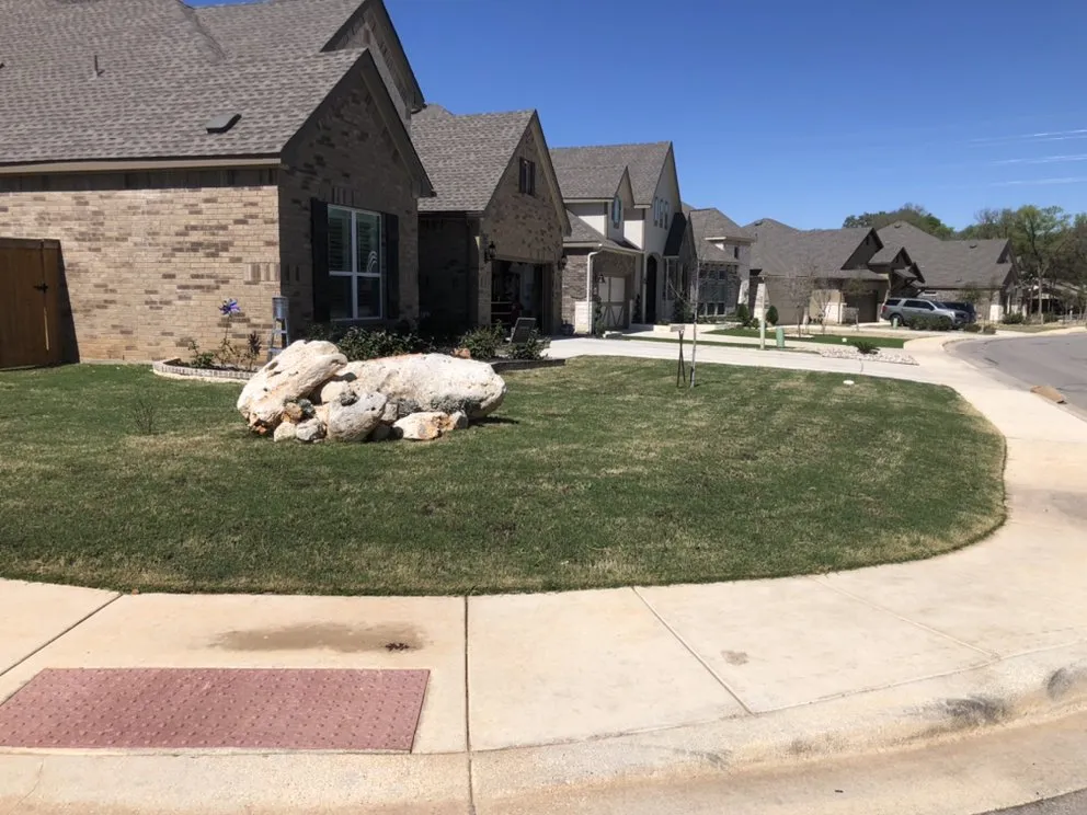 Custom residential landscaping for year-round maintenance in Adkins, TX by Priority 1 Lawn Care