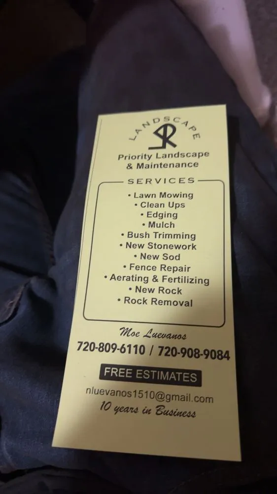 Affordable yard cleanup service with custom design in Denver, CO by Priority Landscape & Maintenance