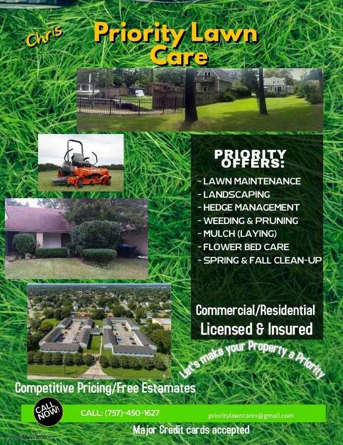 Custom lawn care service for beautiful yards across Chesapeake, VA - Priority Lawn Care