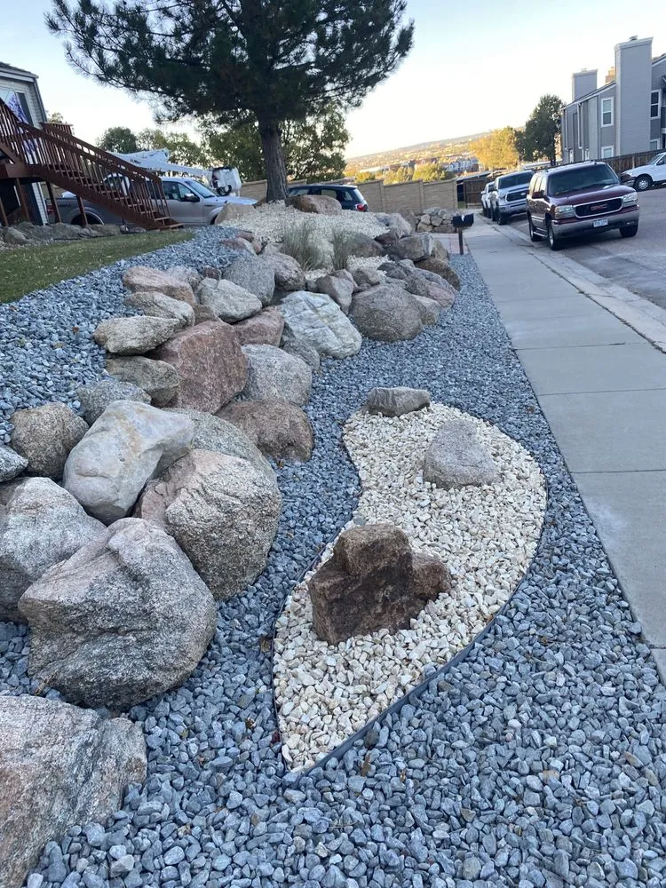 Custom landscape installation in Colorado Springs, CO by Priority Maintenance and Landscapes